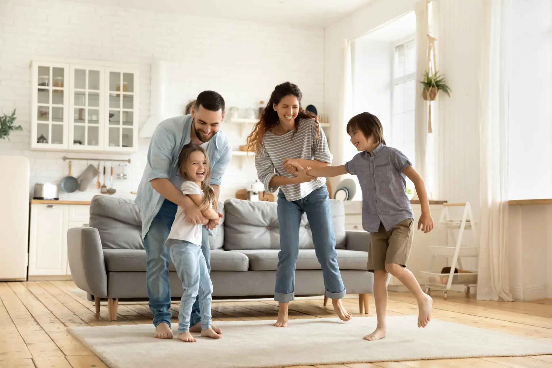 A Jacksonville family outside their home, protected by The Bowers Agency